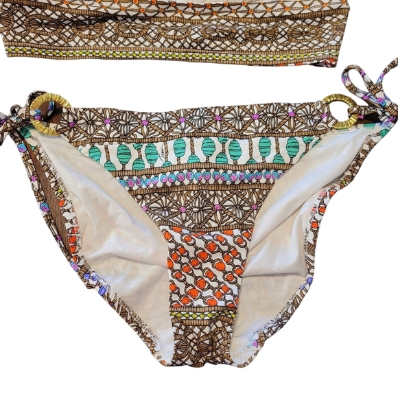 Trina Turk 2 piece multi color bikini - 10. M73 - Picture 7 of 15
